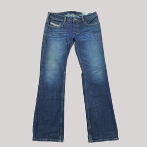 Diesel Zatiny Regular Bootcut Jeans Mens 32x32 Dark Wash ORUS5 Designer Denim